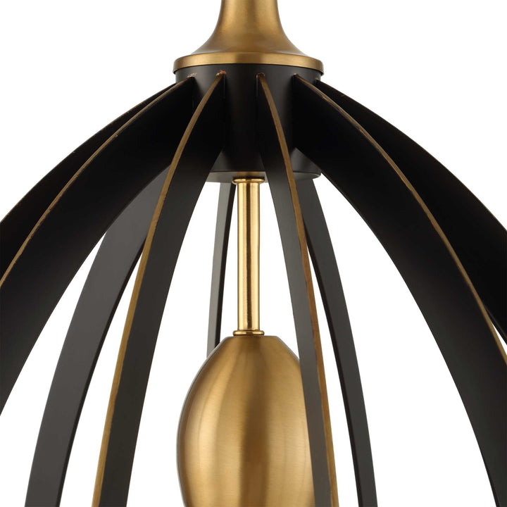 DARBY 1 LIGHT ARCHITECTURAL OVAL PENDANT