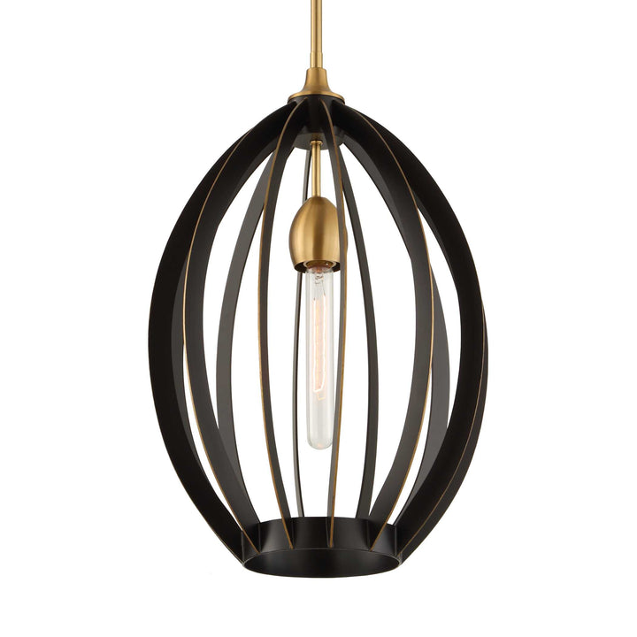 DARBY 1 LIGHT ARCHITECTURAL OVAL PENDANT