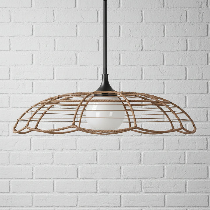 LAKESIDE RATTAN INDOOR-OUTDOOR PENDANT