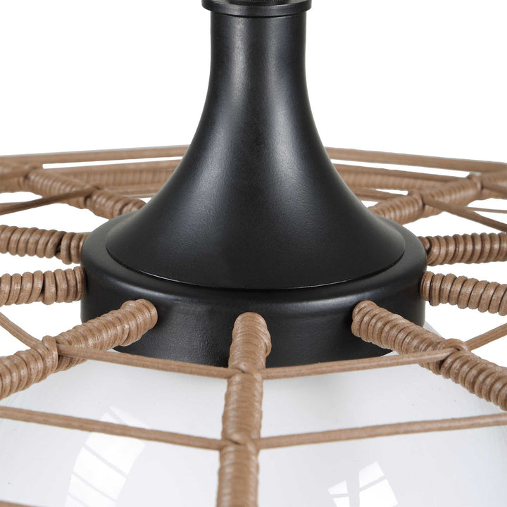 LAKESIDE RATTAN INDOOR-OUTDOOR PENDANT