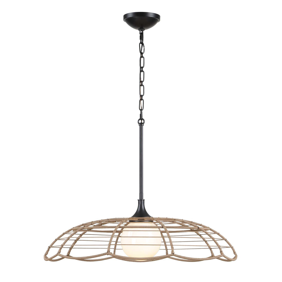 LAKESIDE RATTAN INDOOR-OUTDOOR PENDANT