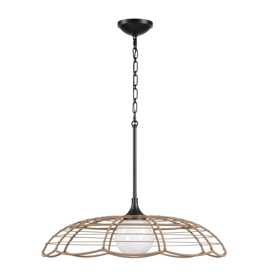 LAKESIDE RATTAN INDOOR-OUTDOOR PENDANT