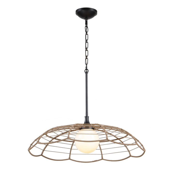 LAKESIDE RATTAN INDOOR-OUTDOOR PENDANT