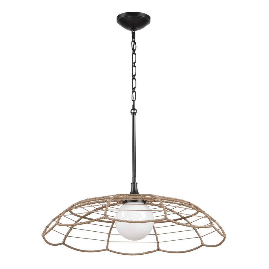 LAKESIDE RATTAN INDOOR-OUTDOOR PENDANT