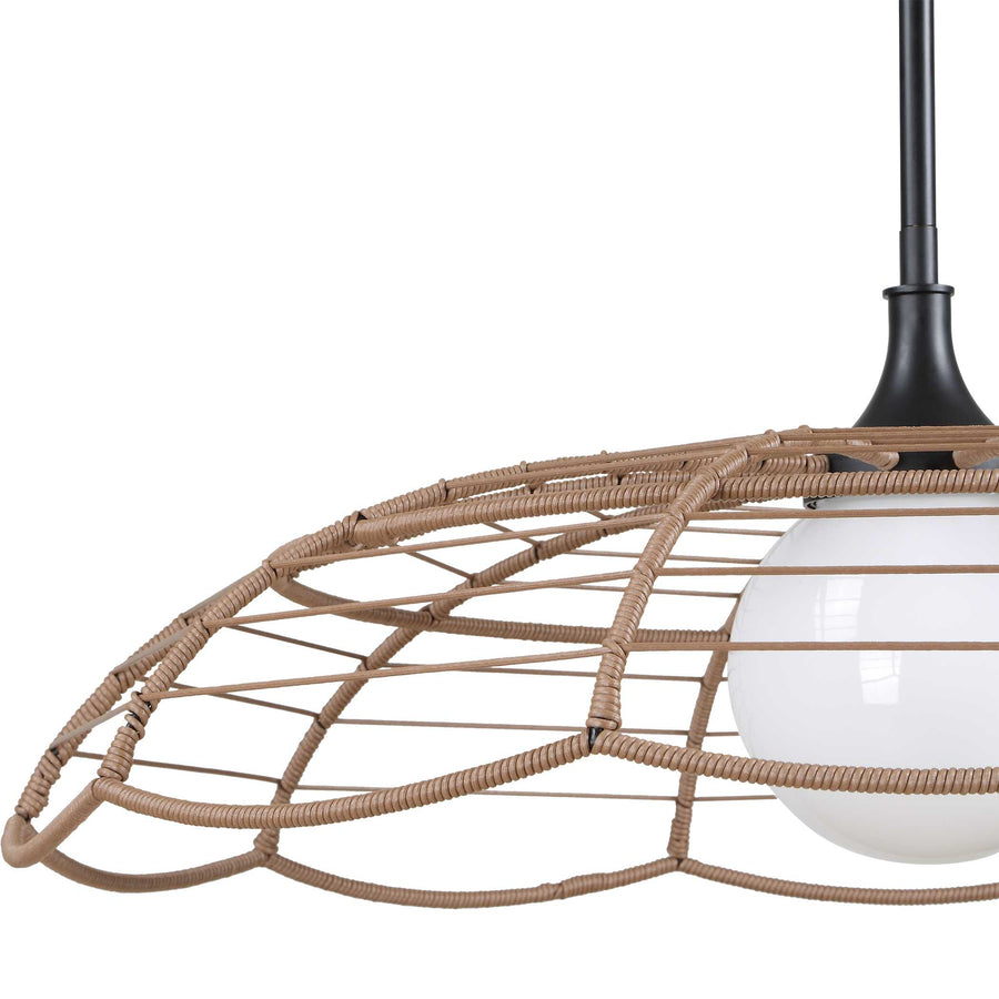LAKESIDE RATTAN INDOOR-OUTDOOR PENDANT
