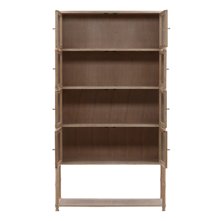 LIVIA LIGHT OAK DISPLAY CABINET