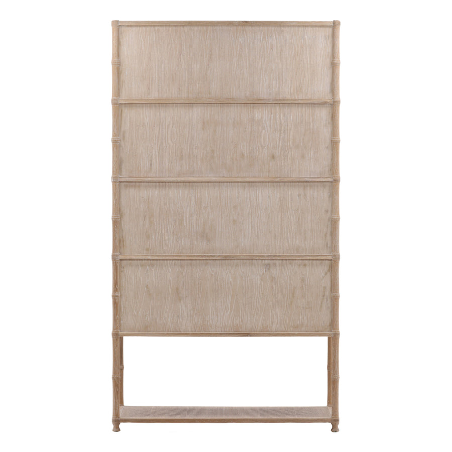 LIVIA LIGHT OAK DISPLAY CABINET