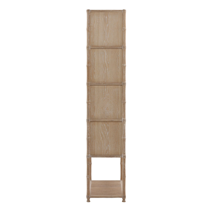 LIVIA LIGHT OAK DISPLAY CABINET