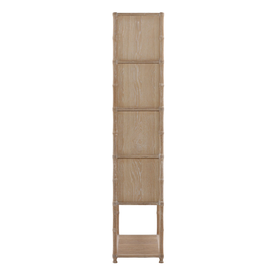 LIVIA LIGHT OAK DISPLAY CABINET