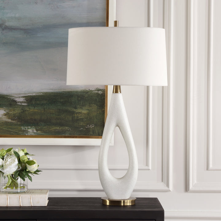 PROMENADE WHITE TABLE LAMP