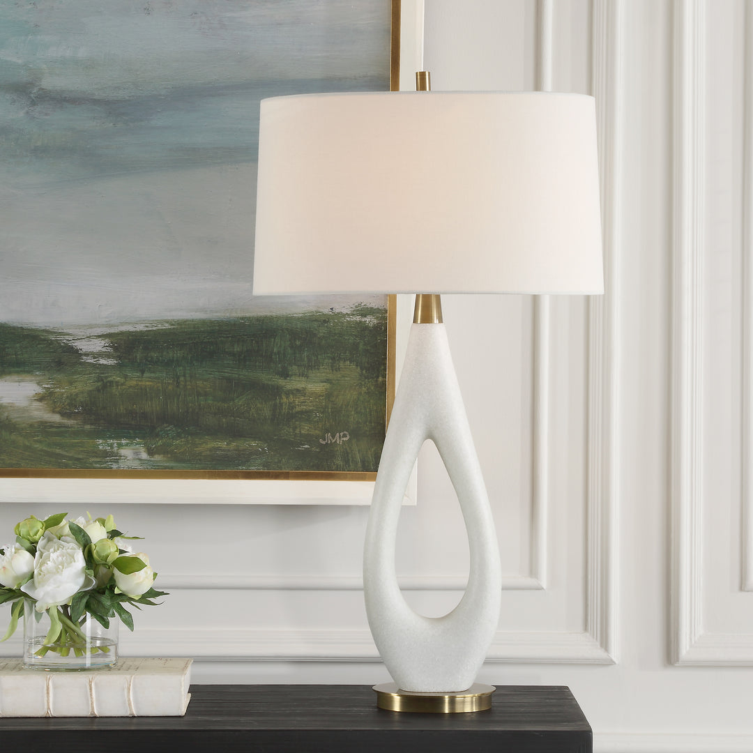 PROMENADE WHITE TABLE LAMP