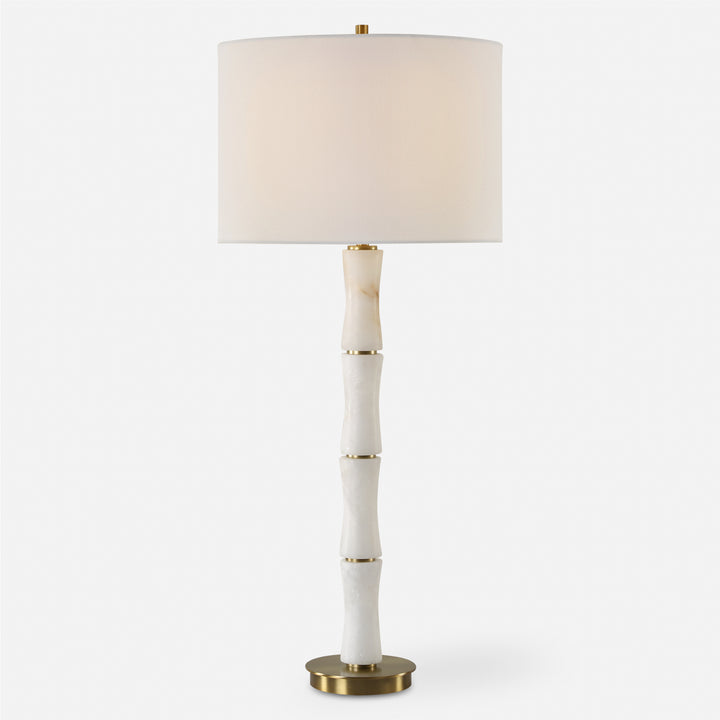 ALABASTER MARBLE TABLE LAMP