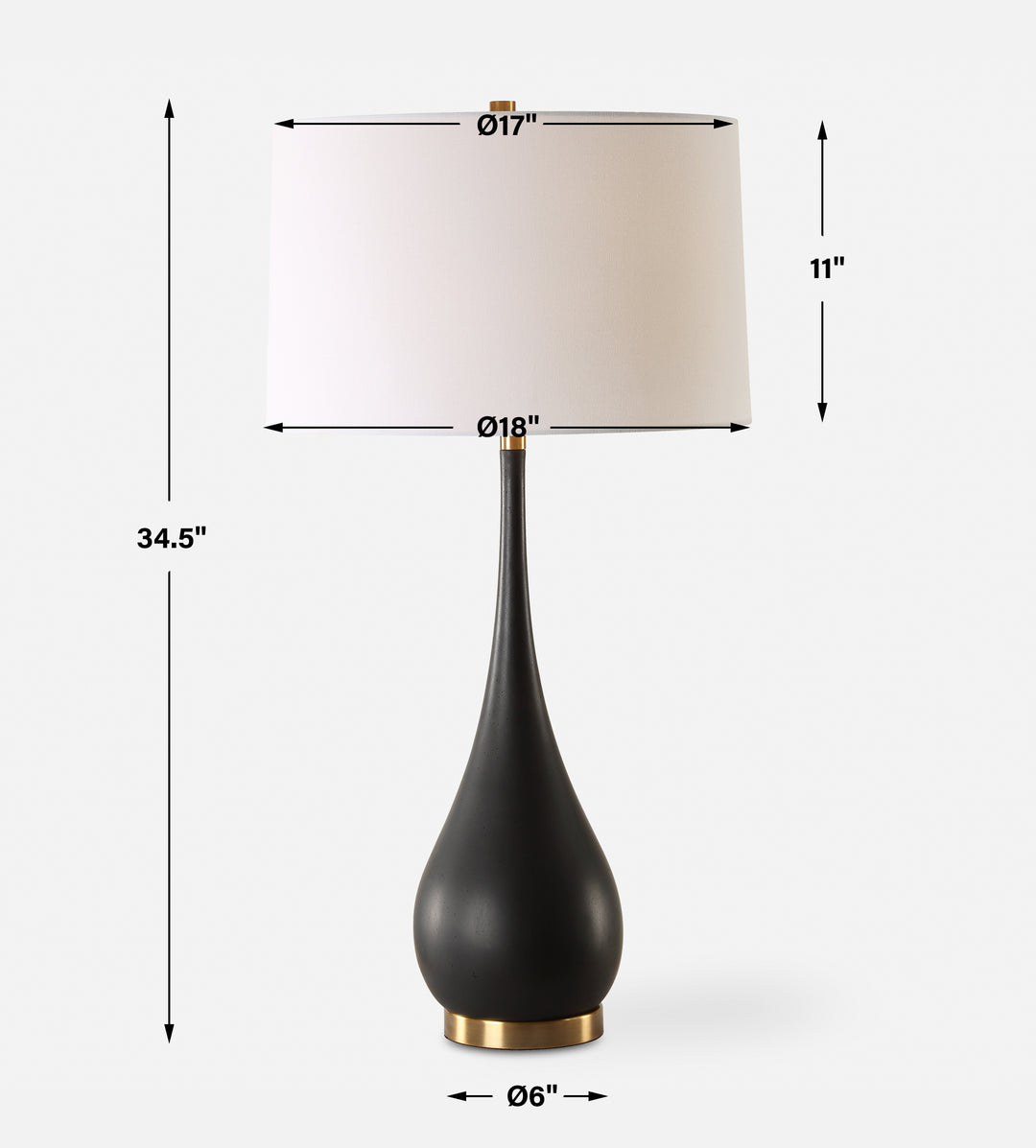 NOCTURNAL BLACK TABLE LAMP