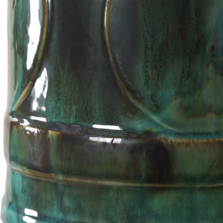 LOCH EMERALD GLAZE TABLE LAMP