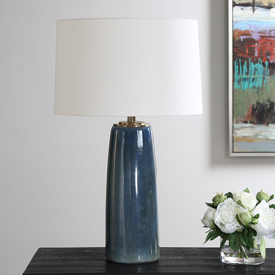 SUBMERGED DEEP BLUE TABLE LAMP