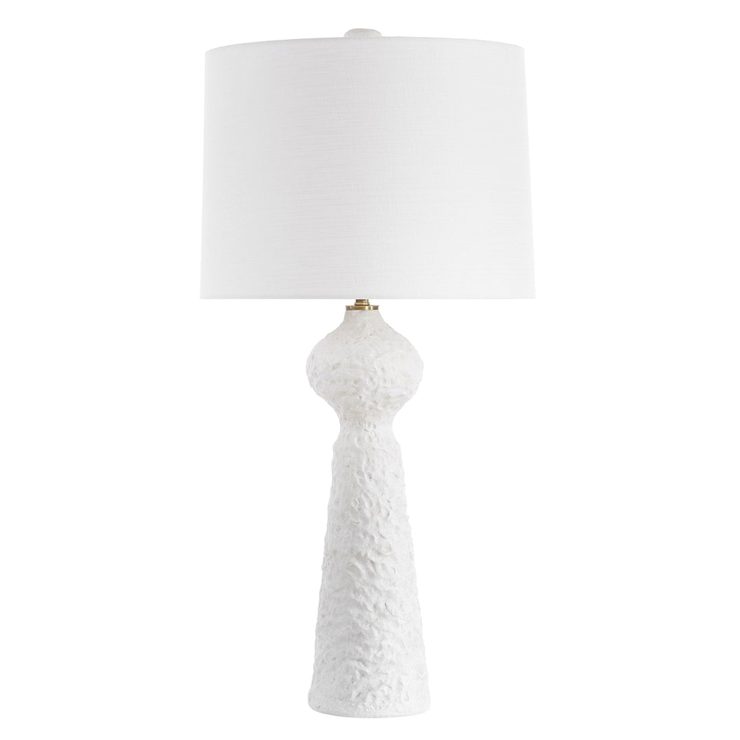 SONATA TEXTURED WHITE TABLE LAMP