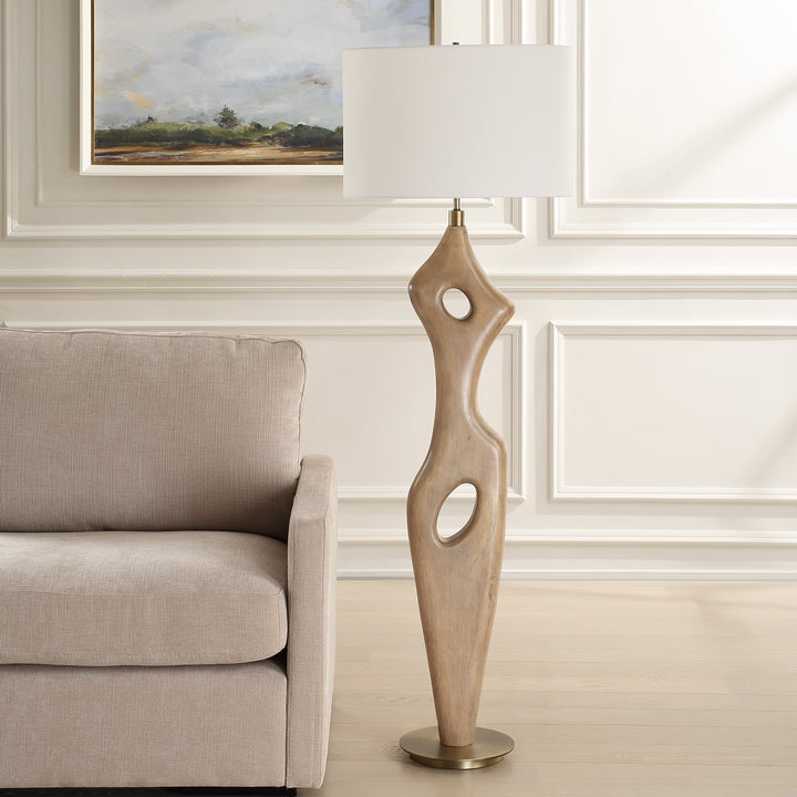 ALMYRA SOLID WOOD FLOOR LAMP