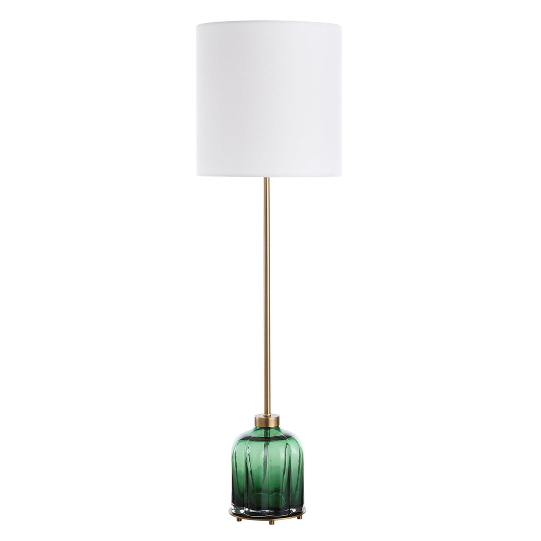 LOIS GREEN GLASS BUFFET LAMP