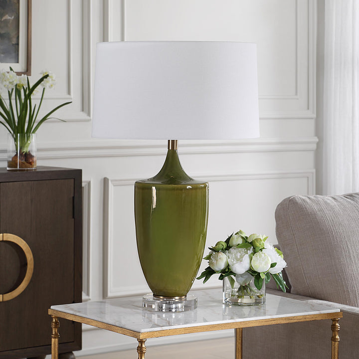 ADELA MOSS GREEN TABLE LAMP
