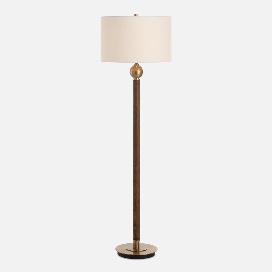 KEROS DARK OAK FLOOR LAMP