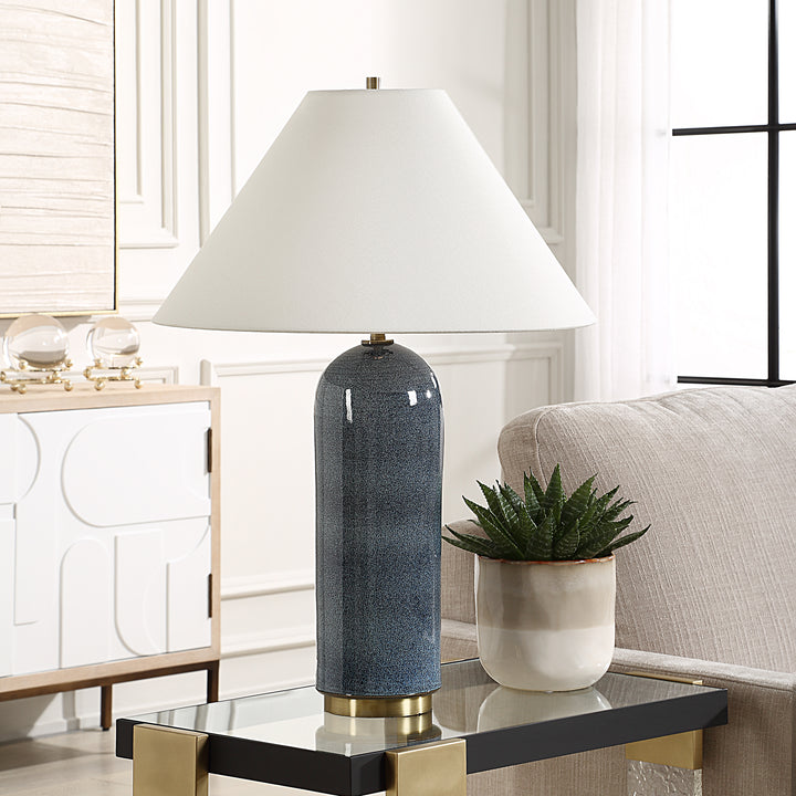 MAYETTA DEEP BLUE TABLE LAMP