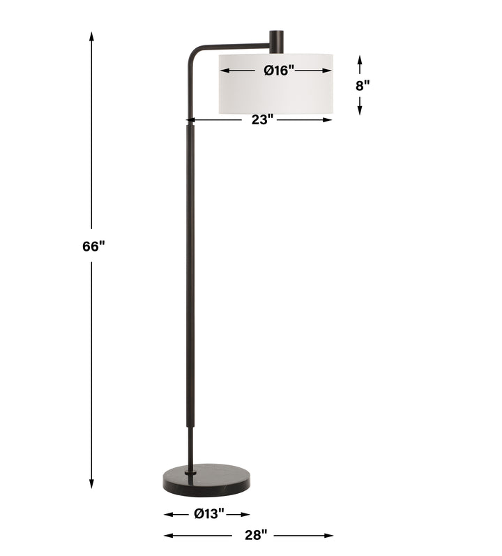 RICHIE BLACK FLOOR LAMP