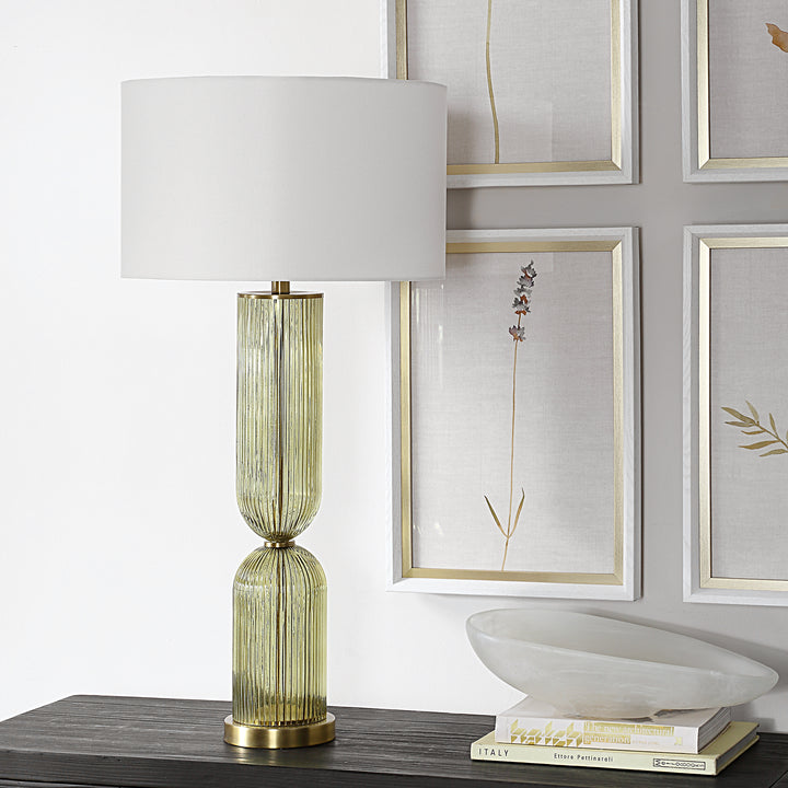 MIRAH OLIVE GLASS TABLE LAMP