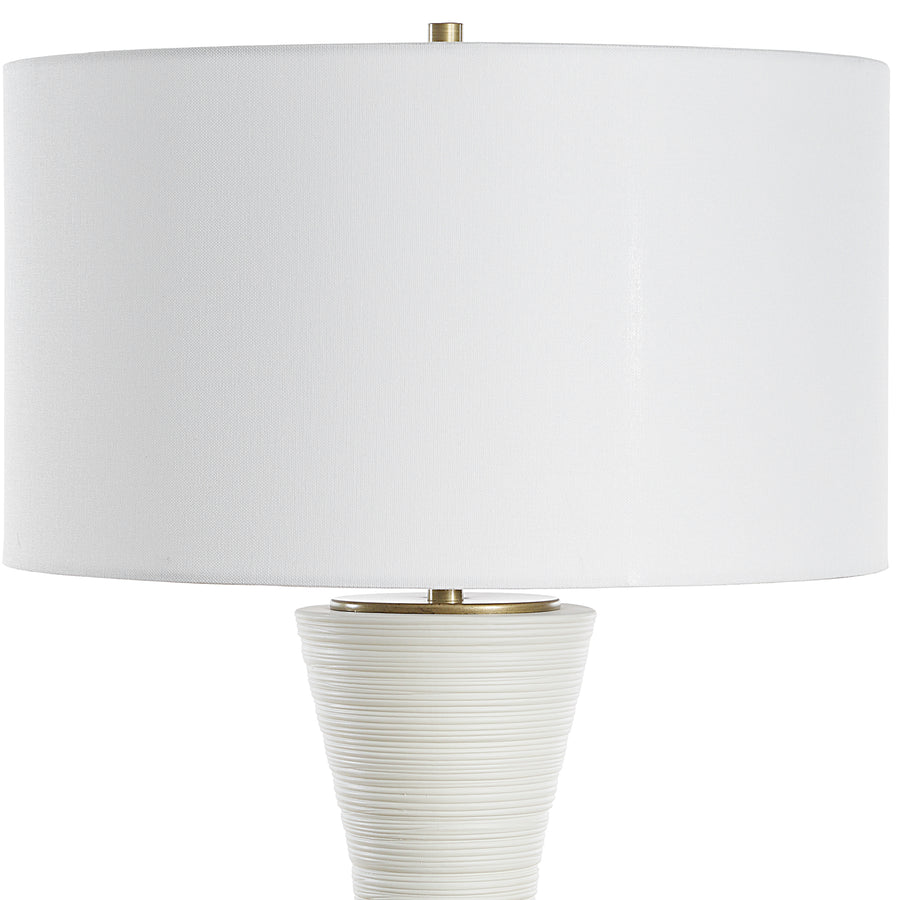 RIDGELINE MATTE WHITE TABLE LAMP