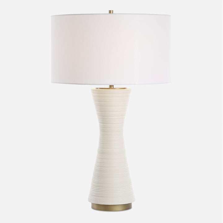 RIDGELINE MATTE WHITE TABLE LAMP