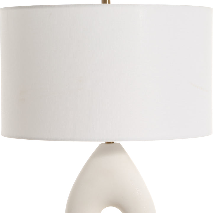 MERIDIAN IVORY STONE TABLE LAMP