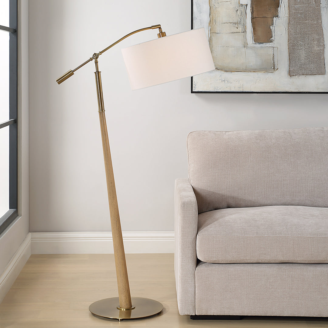 KENNETT WOODEN FLOOR LAMP