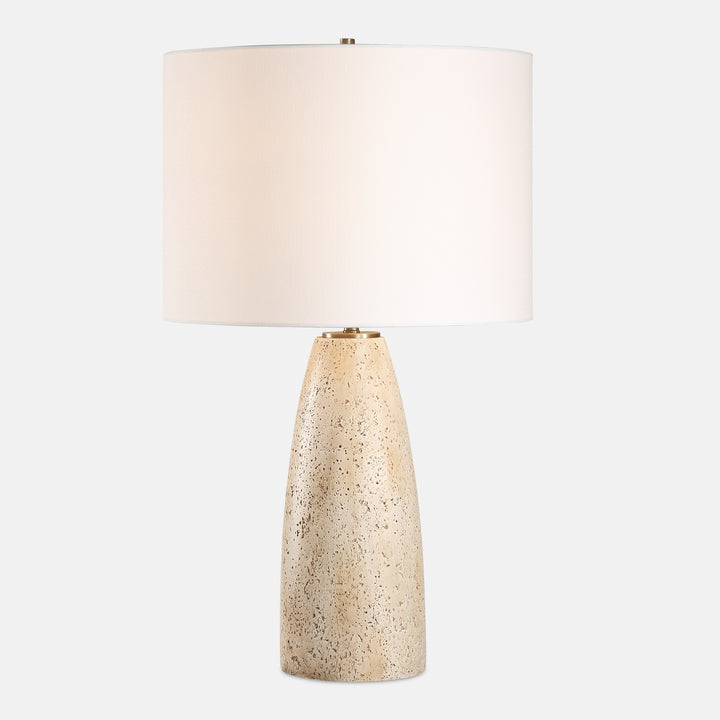 MAURY TRAVERTINE TABLE LAMP