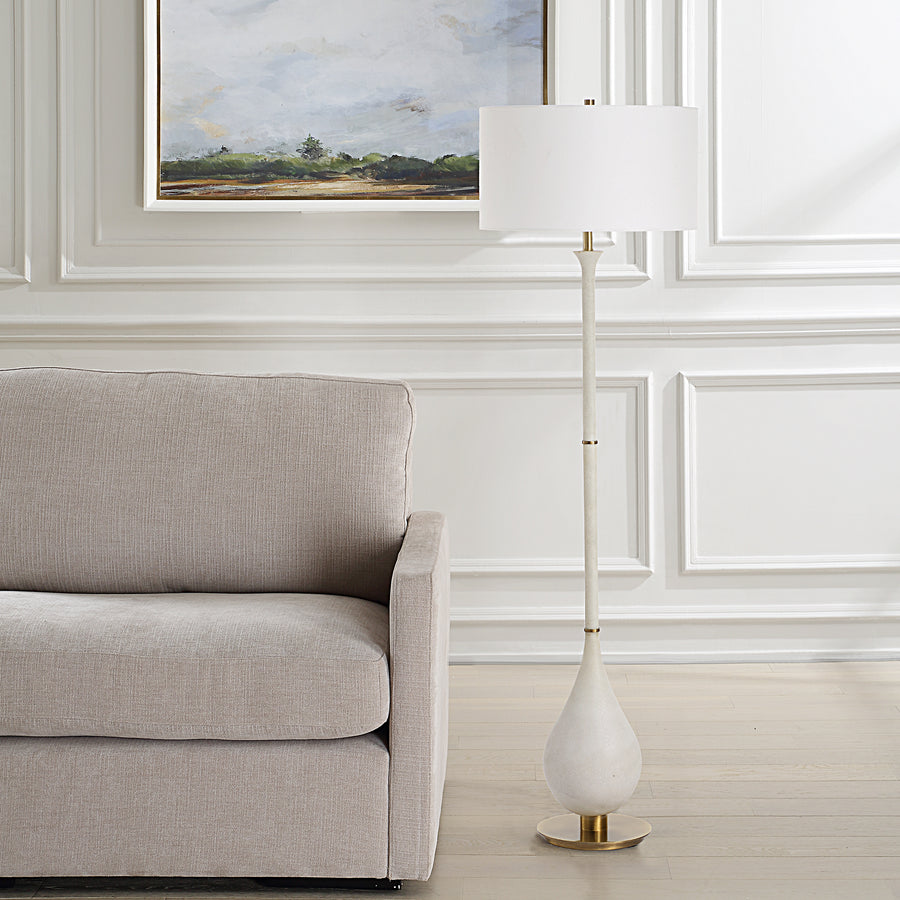 DEWDROP IVORY FLOOR LAMP