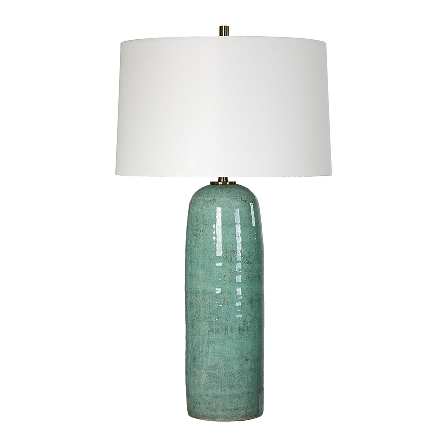 ANDALE CRACKLED TEAL TABLE LAMP