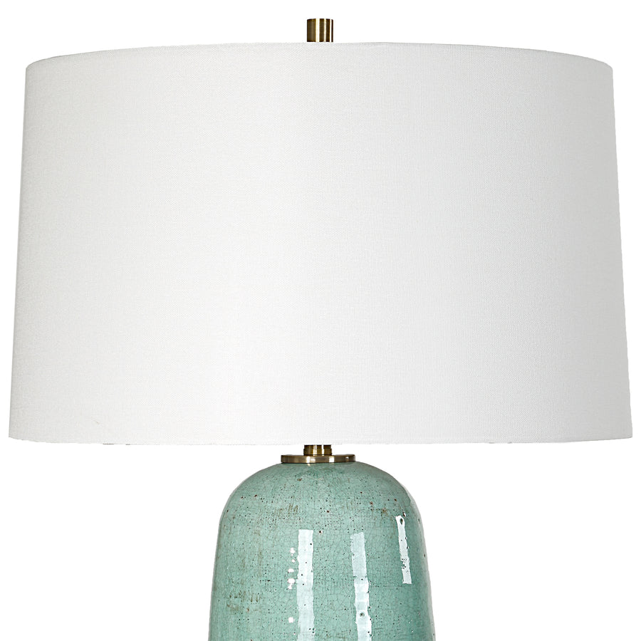 ANDALE CRACKLED TEAL TABLE LAMP