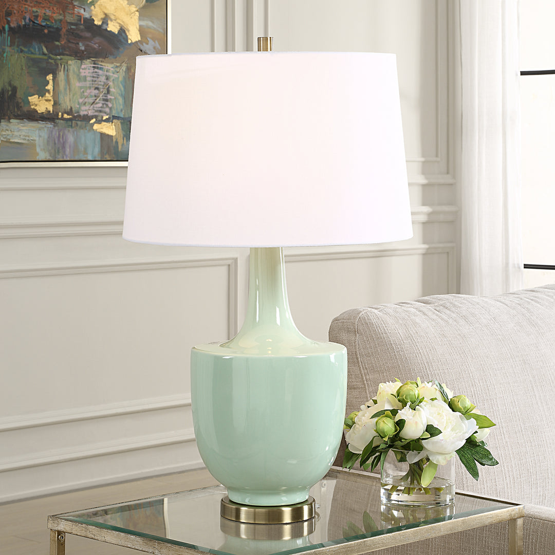 KYLA MINT GREEN TABLE LAMP