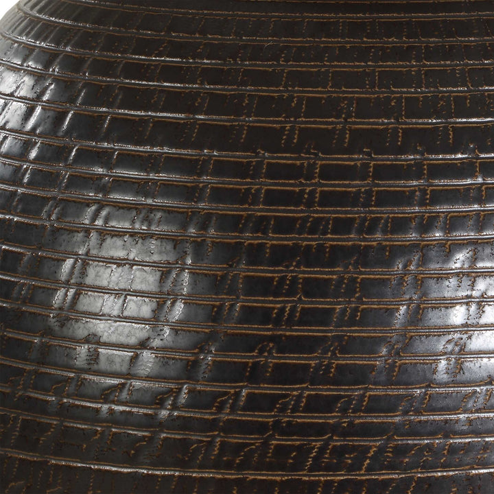 HAWKINS BRONZE RIBBED TABLE LAMP