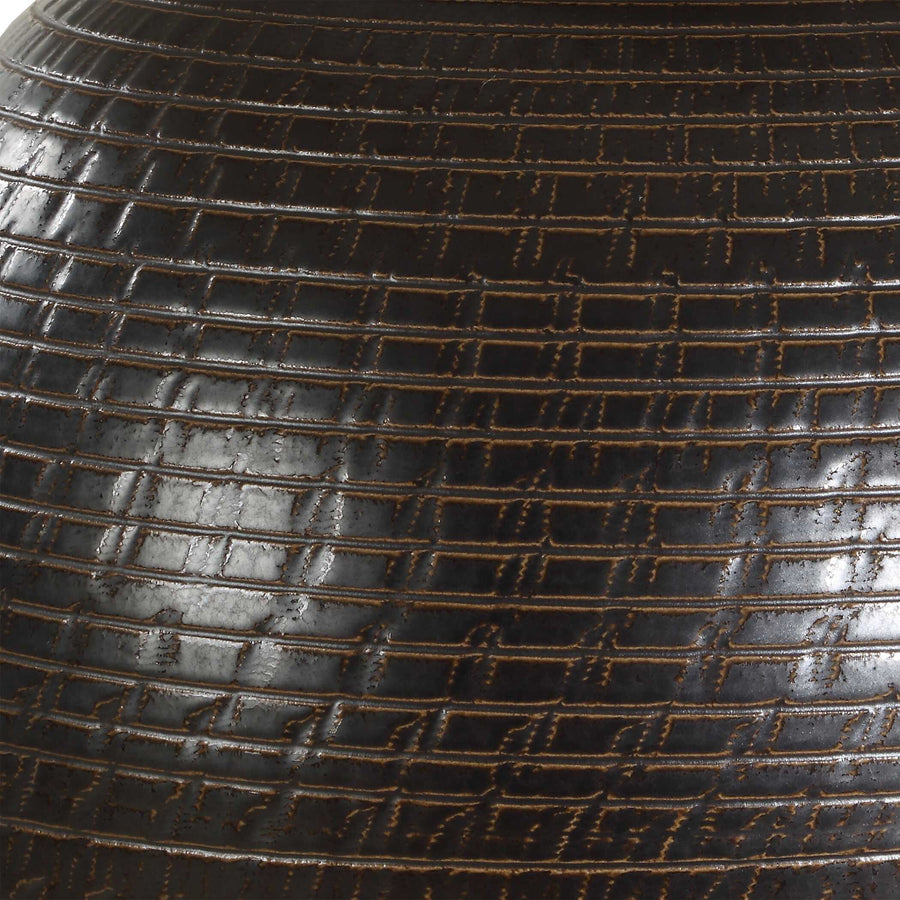 HAWKINS BRONZE RIBBED TABLE LAMP