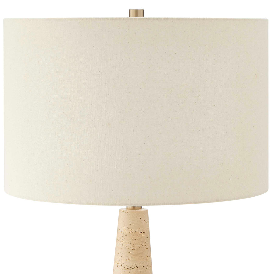 PERKINS NATURAL TRAVERTINE TABLE LAMP