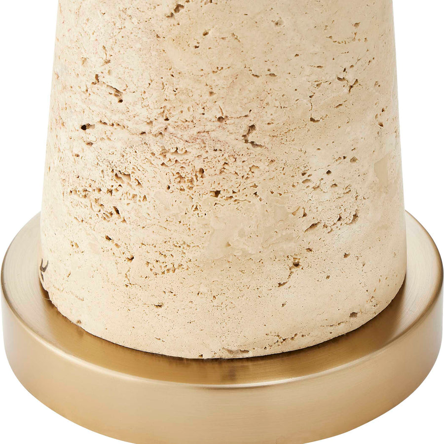 PERKINS NATURAL TRAVERTINE TABLE LAMP