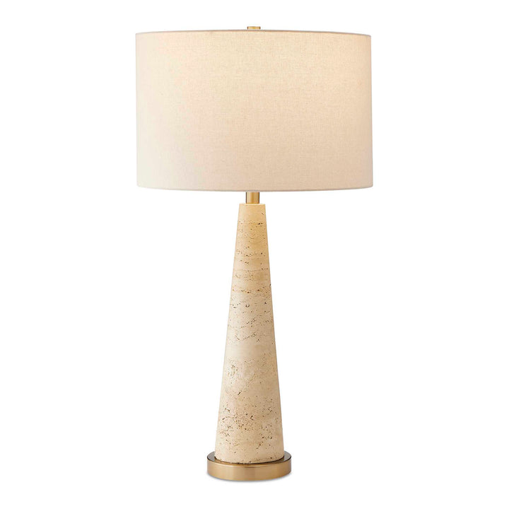 PERKINS NATURAL TRAVERTINE TABLE LAMP