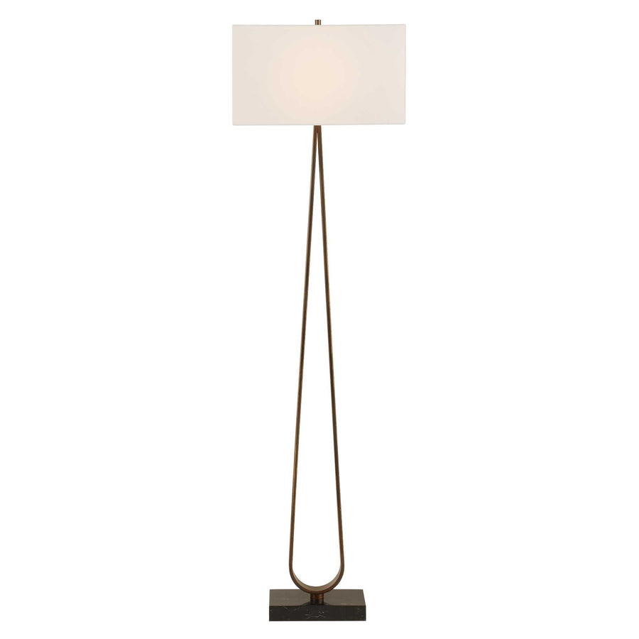 GALLOWAY MINIMALIST BRONZE FLOOR LAMP