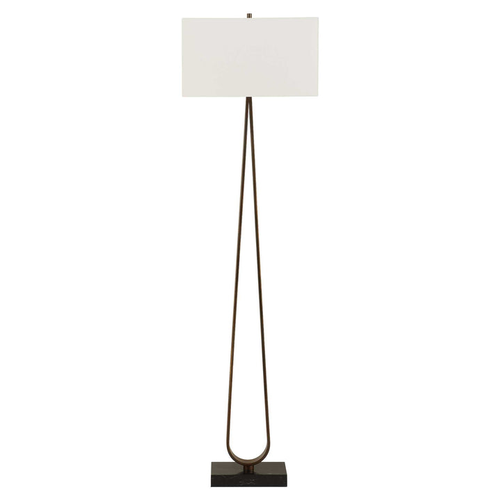 GALLOWAY MINIMALIST BRONZE FLOOR LAMP