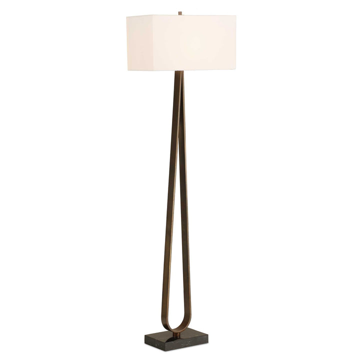 GALLOWAY MINIMALIST BRONZE FLOOR LAMP