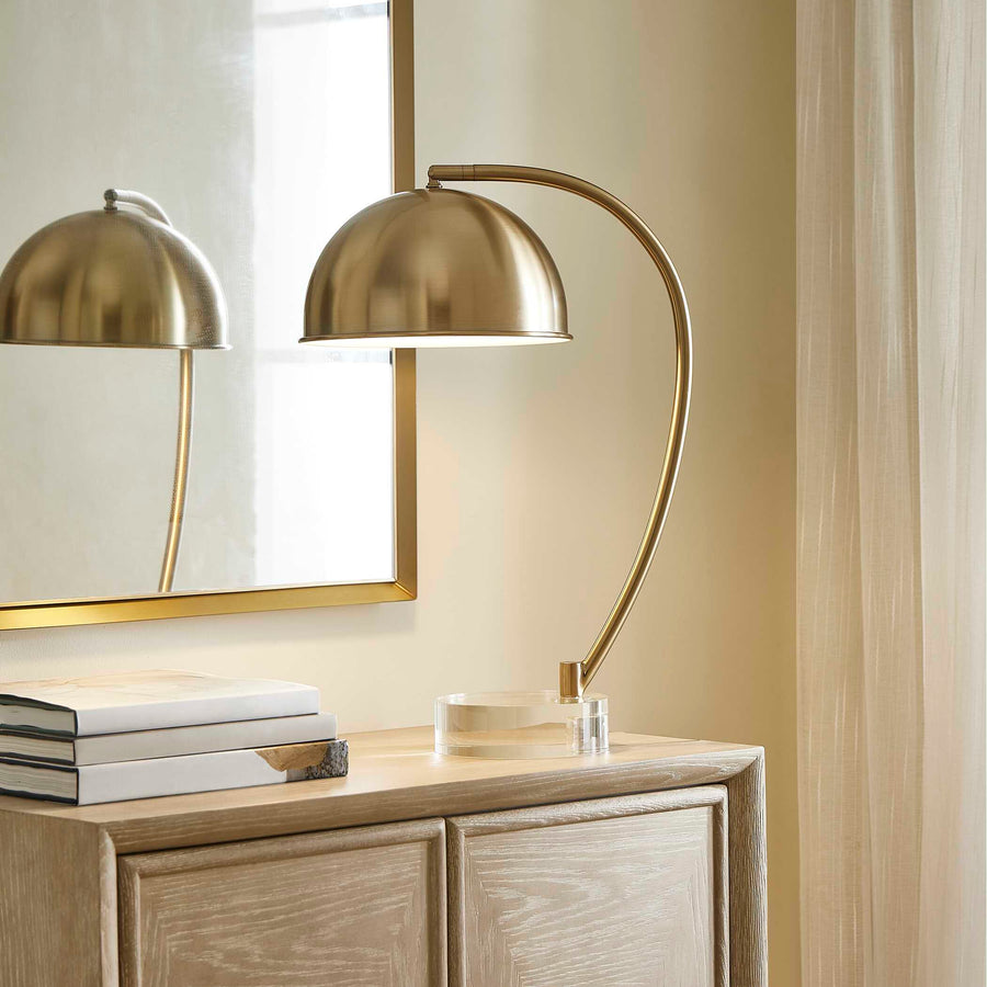 ROMANI ANTIQUE BRASS DESK LAMP
