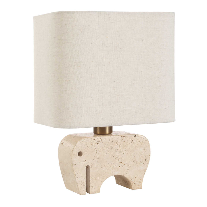 TUSK TRAVERTINE ACCENT LAMP