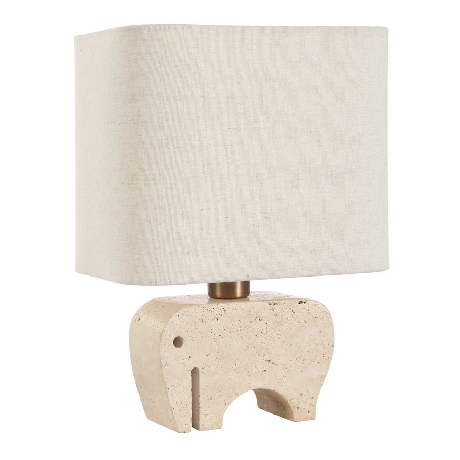 TUSK TRAVERTINE ACCENT LAMP