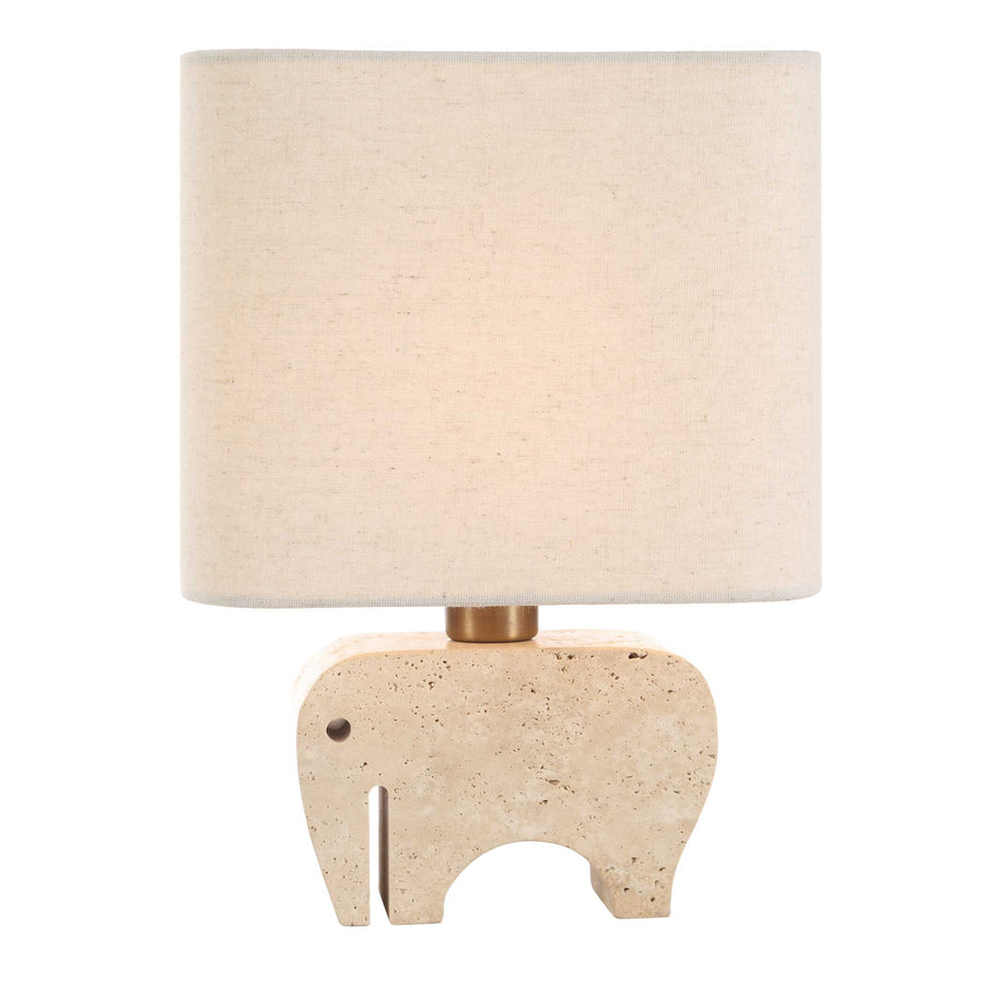 TUSK TRAVERTINE ACCENT LAMP