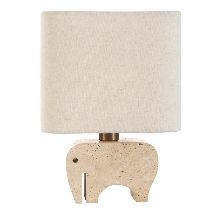 TUSK TRAVERTINE ACCENT LAMP