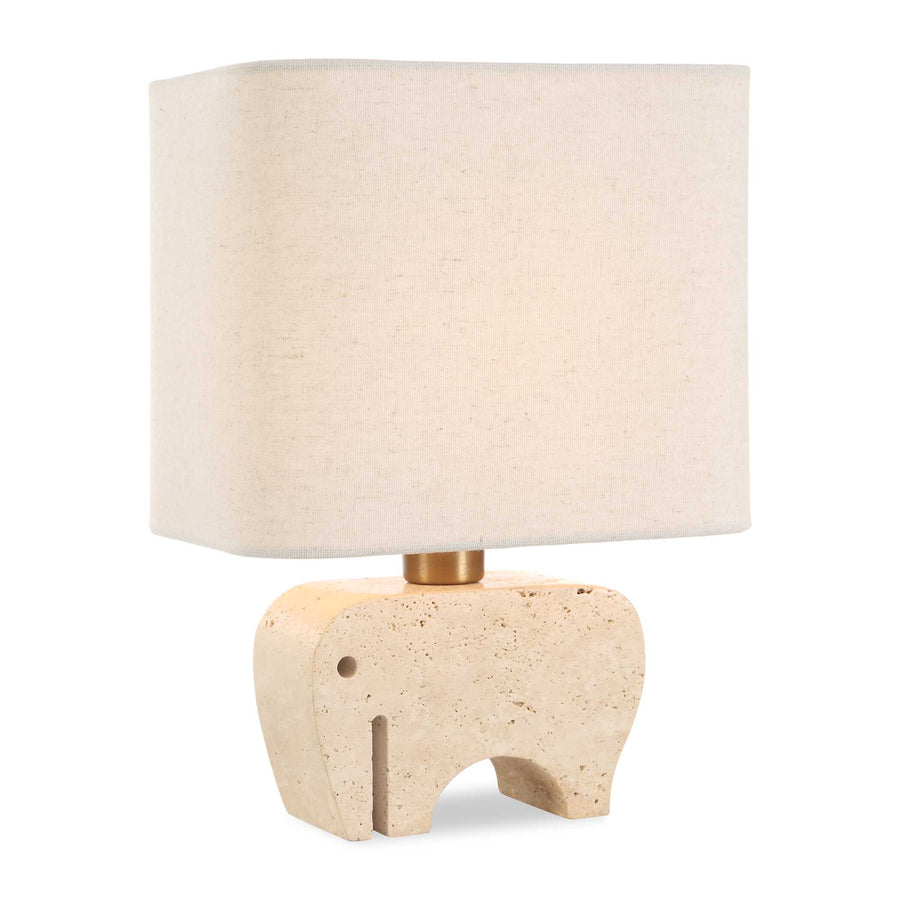 TUSK TRAVERTINE ACCENT LAMP